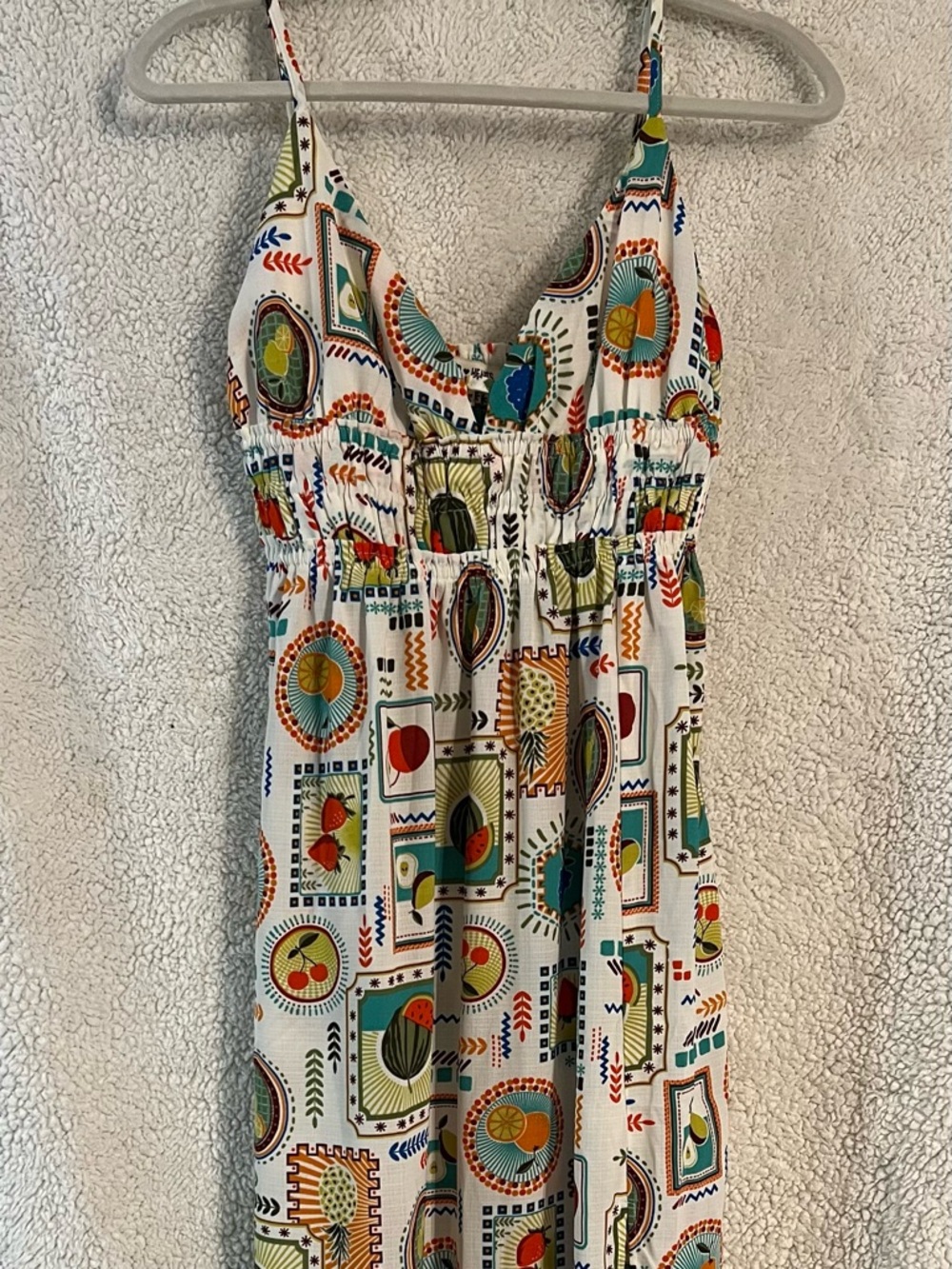 Inspire Maxi Dress with Multicolor Geometric Print, New W/O Tags, Never Worn!